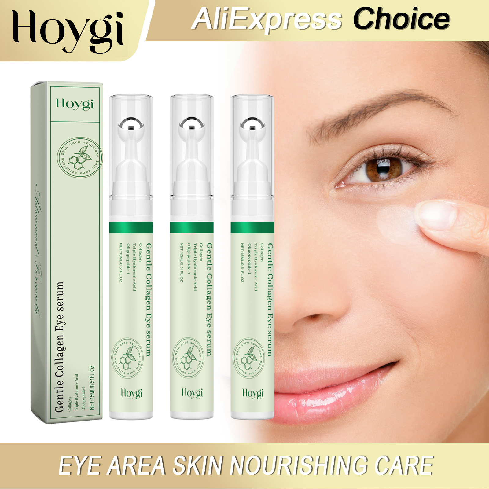 Caffeine Eye Serum - HOYGI Collageen Oogserum Anti Wallen Oogzakken