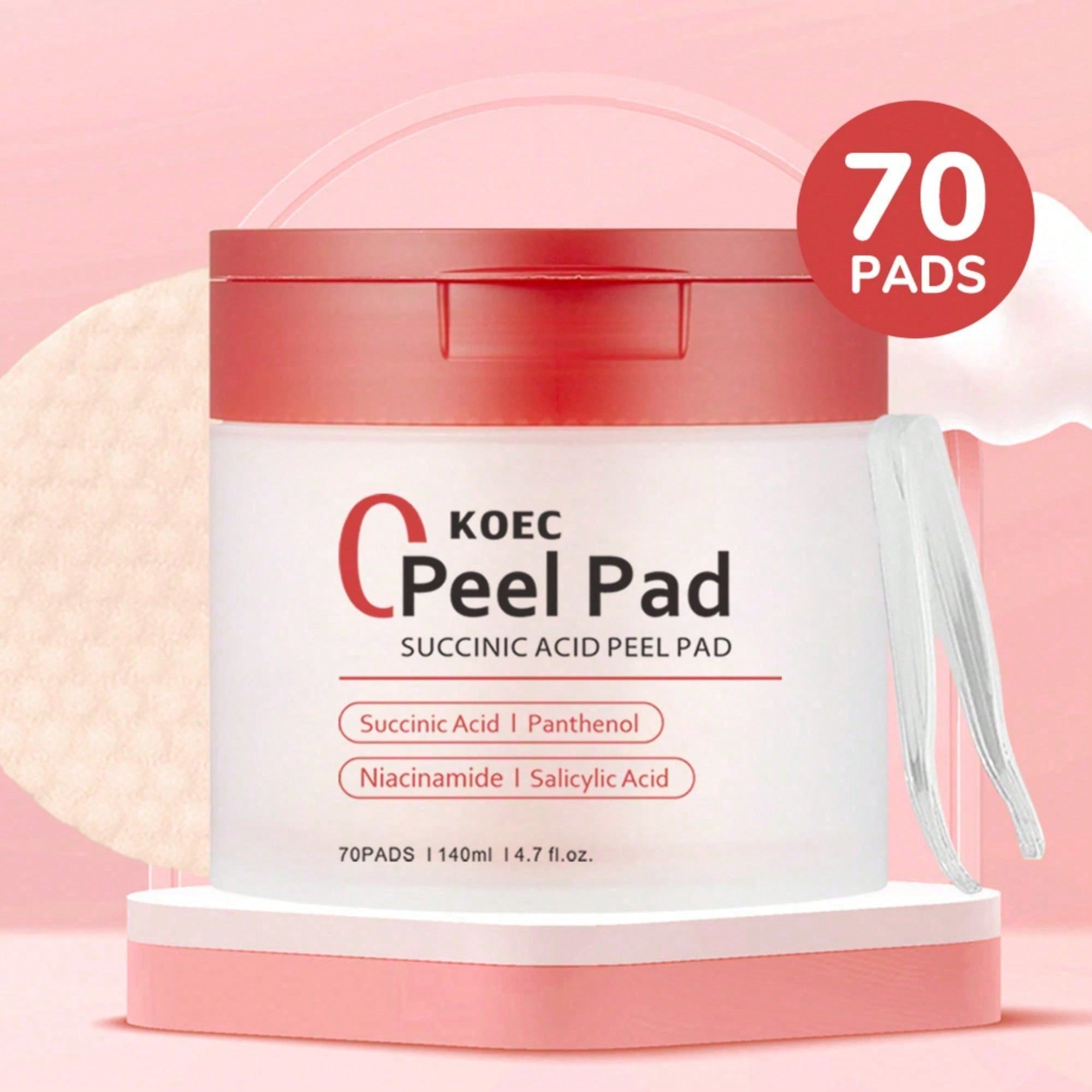 Toner Pads Rode Succinezuur Pa - Skincare Non Comedogenic recensie en prijs