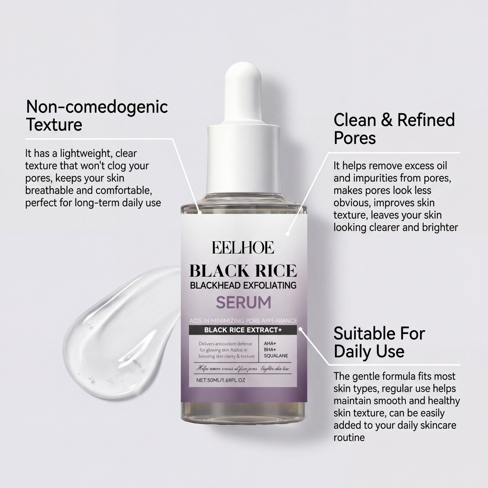 Zwarte Rijst Exfoliërende Seru - Skincare Non Comedogenic recensie en prijs