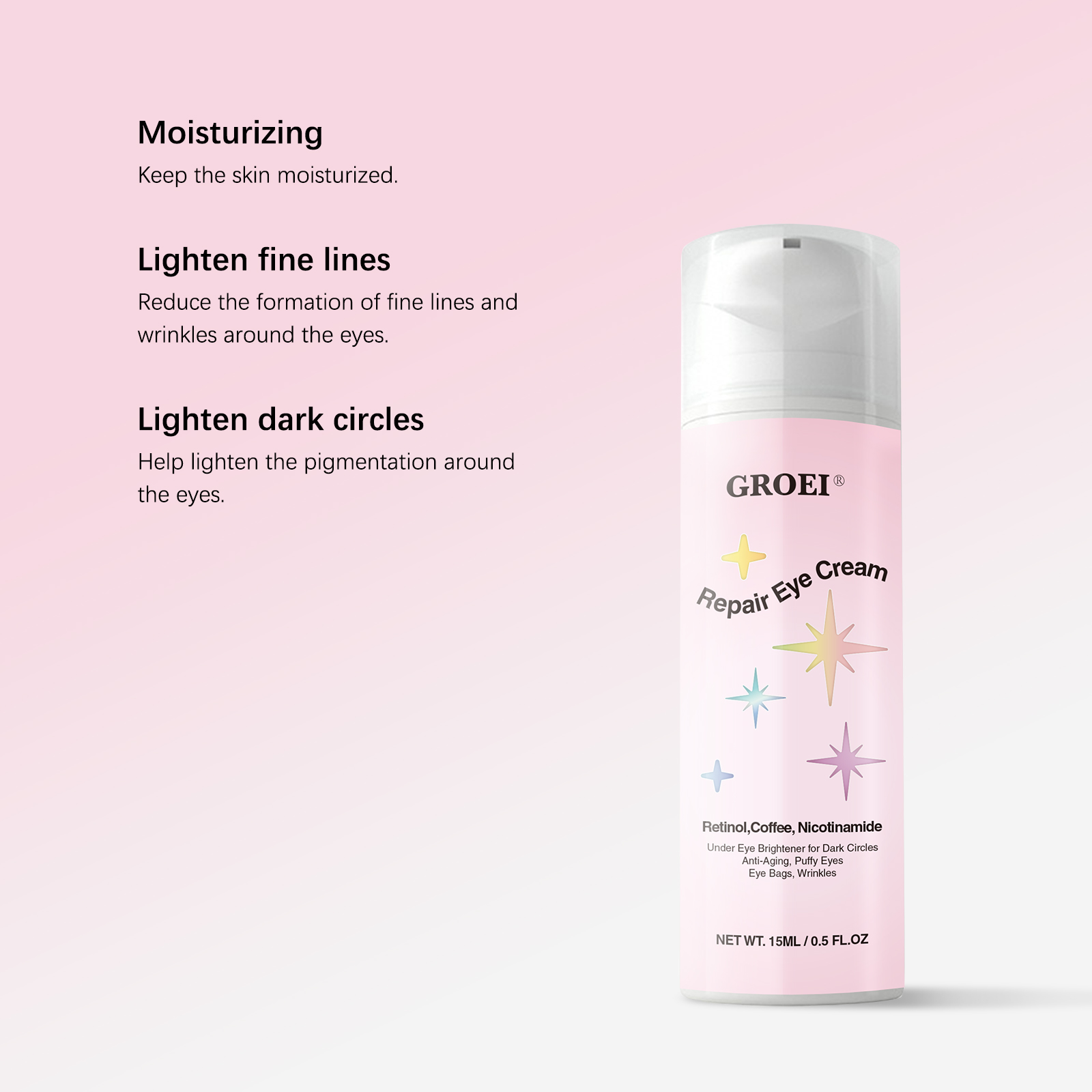 Oogcrème 15ml Retinol Koffie C - Caffeine Eye Serum recensie en prijs